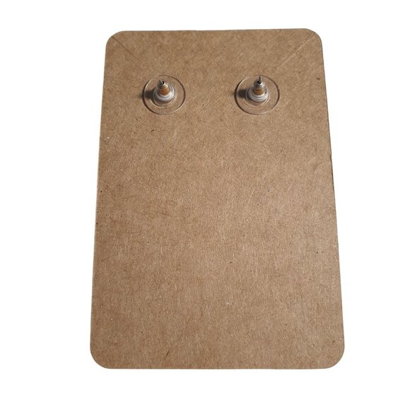 Gold Tone Textured Fringe Drop Earrings Unique Jewelry Bohemian Design MCM Gift - Picture 4 of 4